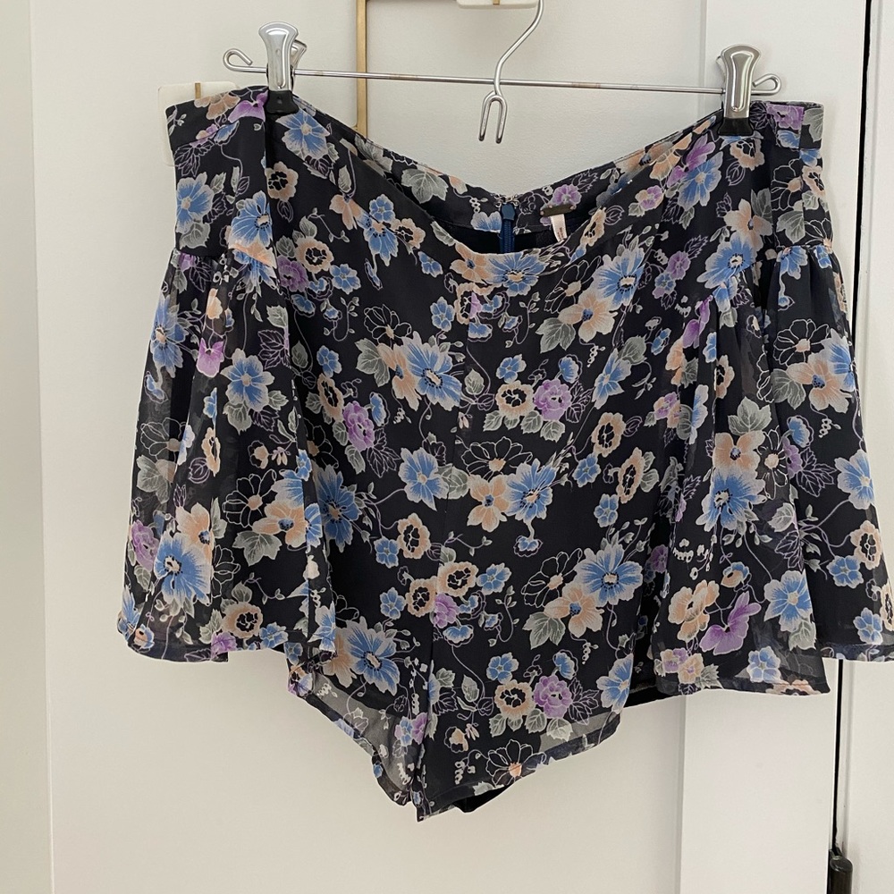 Free People Floral Shorts